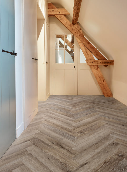 COREtec Naturals Herringbone Collection Rigid Core Click Luxury Vinyl Tile Plank