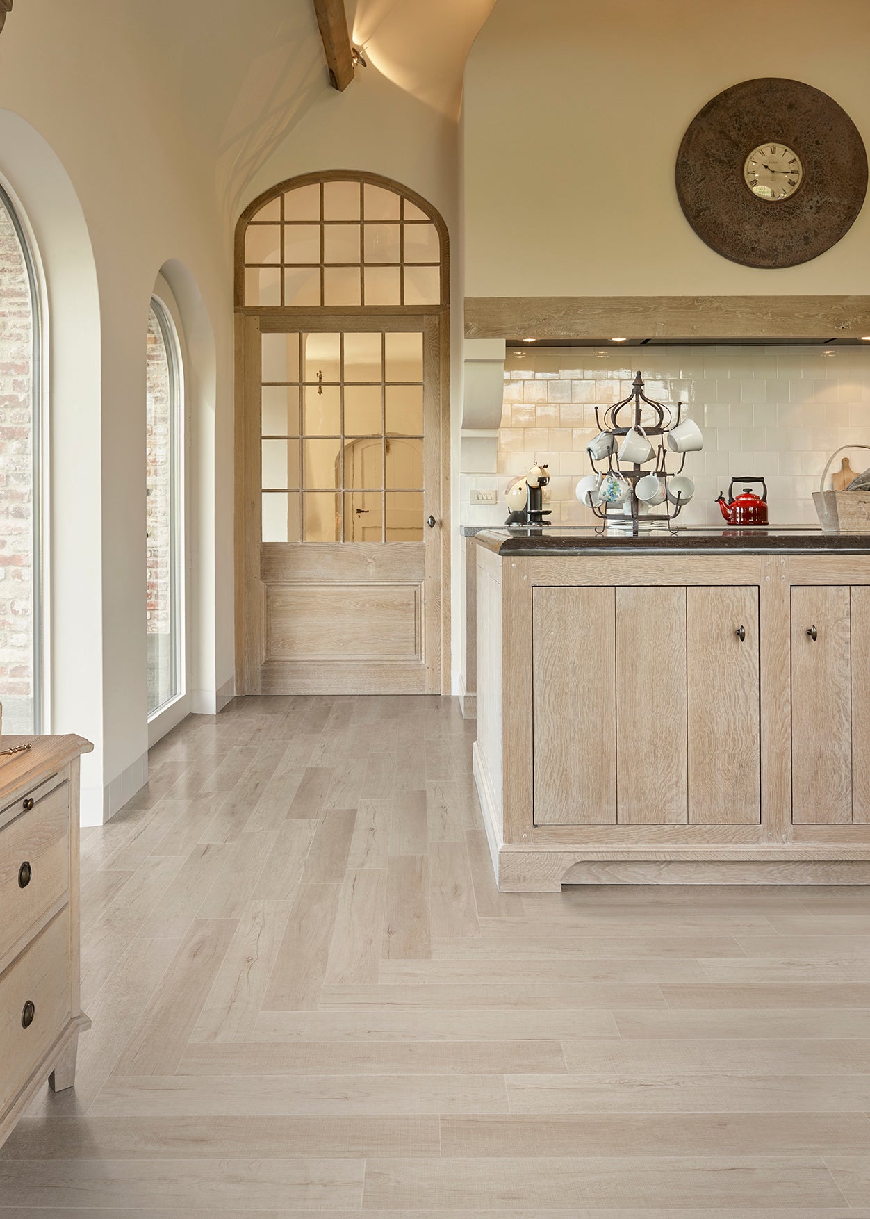 COREtec Naturals Herringbone Collection Rigid Core Click Luxury Vinyl Tile Plank