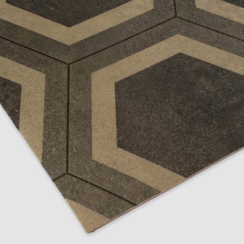 Opal Honeycombe Tile Vinyl Flooring