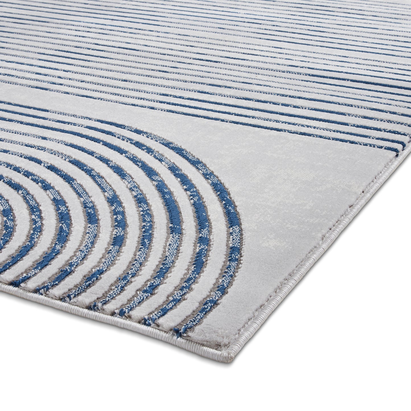 Apollo 2683 Grey & Navy Rug