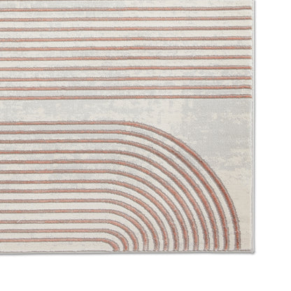 Apollo 2683 Grey & Rose Rug