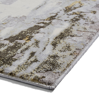 Apollo GR580 Grey & Gold Rug