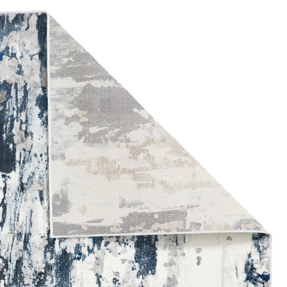 Apollo GR580 Grey & Navy Rug