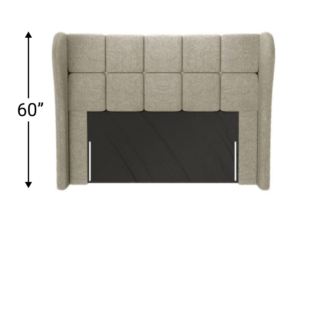 Henderson Memory Foam Bed with Winged Headboard